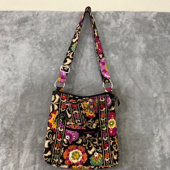 Vera Bradley Shoulder crossbody Bag & Matching Wallet Suzani Retired Pattern - Picture 1 of 16